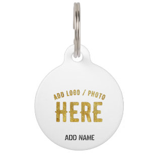 PLACA PARA MASCOTAS ESTILOSO MODERNO PERSONALIZABLE BLANCO VERIFICADO