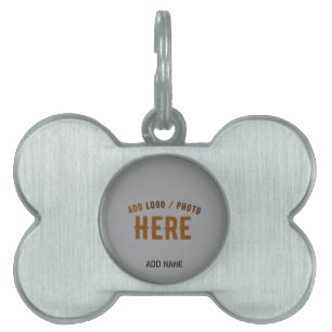 PLACA PARA MASCOTAS ESTILOSO MODERNO PERSONALIZABLE CENIZA VERIFICADO