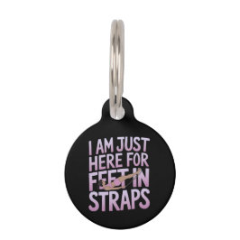 Placa Para Mascotas Estoy aquí por los pies en las trampas de los dive