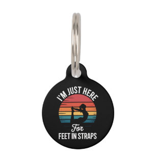 Placa Para Mascotas Estoy aquí solo por Pies en correas Pilates divert