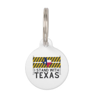 Placa Para Mascotas Estoy De Acuerdo Con Texas