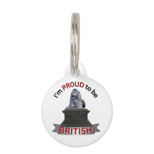 Placa Para Mascotas Estoy orgulloso de ser británico
