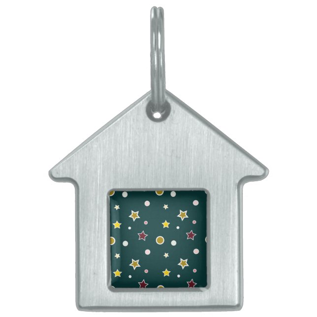 Placa Para Mascotas Estrellas (Frente)