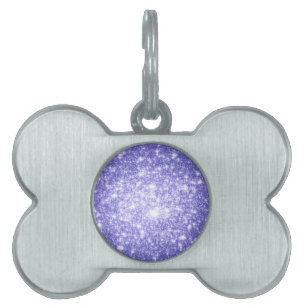 Placa Para Mascotas Estrellas de lavanda