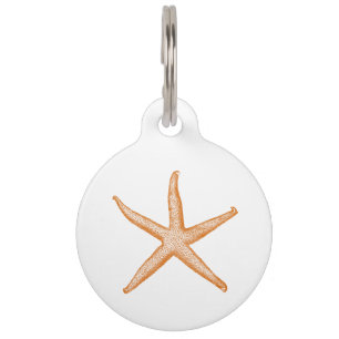 Placa Para Mascotas Estrellas de mar