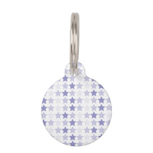 Placa Para Mascotas Estrellas de Ombre Azul Patriótico