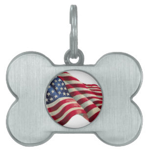 Placa Para Mascotas Estrellas N Stripes