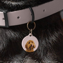 Placa Para Mascotas Estuche de teléfono rosa Pastel personalizado con