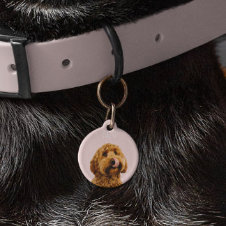 Placa Para Mascotas Estuche de teléfono rosa Pastel personalizado con