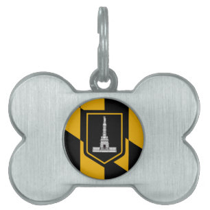 Placa Para Mascotas Etiqueta con el nombre de la mascota de Baltimore,