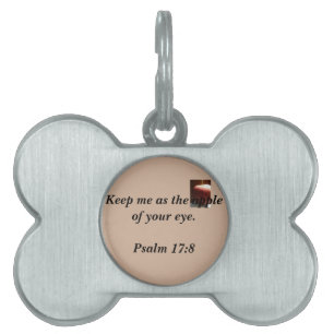 Placa Para Mascotas Etiqueta cristiana inspiradora del mascota