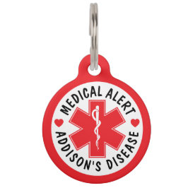 Placa Para Mascotas Etiqueta de alerta médica para mascotas con enferm