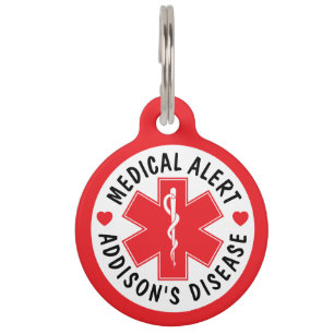 Placa Para Mascotas Etiqueta de alerta médica para mascotas con enferm
