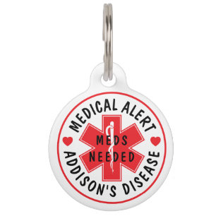 Placa Para Mascotas Etiqueta de alerta médica para mascotas con enferm