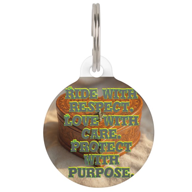 Placa Para Mascotas Etiqueta de caballo (Anverso)