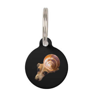 Placa Para Mascotas Etiqueta de caracol