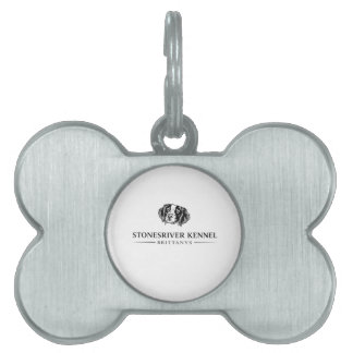 Placa Para Mascotas Etiqueta de collar SRK Brittany