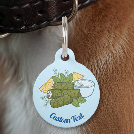 Placa Para Mascotas Etiqueta de identificación de Dolmadakia