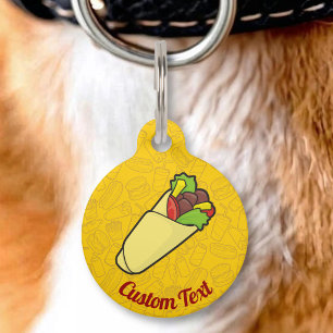Placa Para Mascotas Etiqueta de identificación de envoltura de sandwic