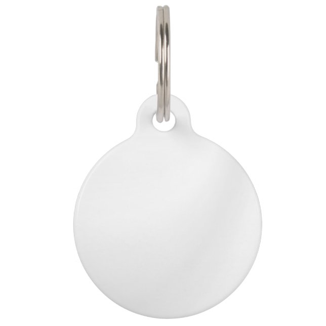 PLACA PARA MASCOTAS ETIQUETA DE IDENTIFICACIÓN DE MASCOTA BLANCA PARA  (Anverso)