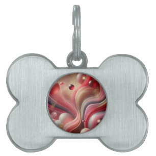 Placa Para Mascotas Etiqueta de identificación de mascota con diseño d