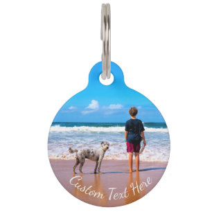 Placa Para Mascotas Etiqueta de identificación de mascota con foto per