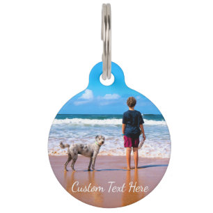 Placa Para Mascotas Etiqueta de identificación de mascota con foto per