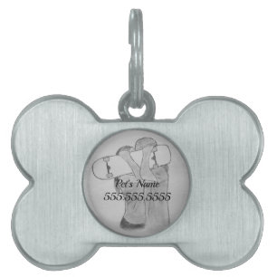 Placa Para Mascotas Etiqueta de identificación de mascota de amor para