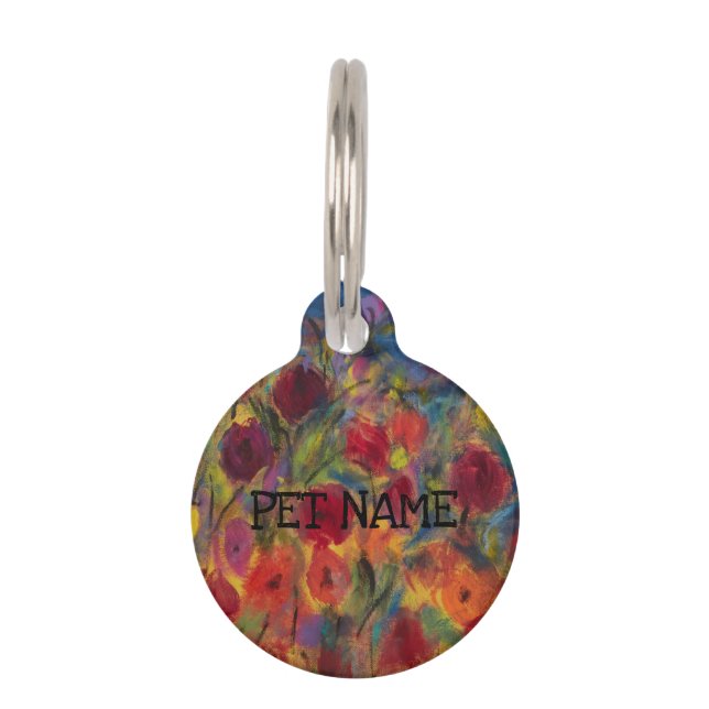 Placa Para Mascotas Etiqueta de identificación de mascota de calipso (Anverso)