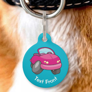 Placa Para Mascotas Etiqueta de identificación de mascota de coche de 