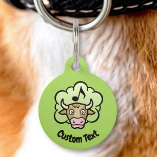 Placa Para Mascotas Etiqueta de identificación de mascota de dibujos a
