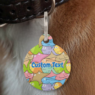 Placa Para Mascotas Etiqueta de identificación de mascota de dibujos a