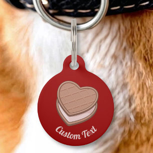 Placa Para Mascotas Etiqueta de identificación de mascota de galleta d