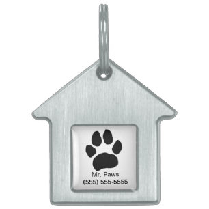 Placa Para Mascotas Etiqueta de identificación de mascota de impresión