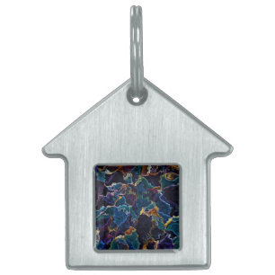 Placa Para Mascotas Etiqueta de identificación de mascota de inclinaci