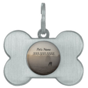 Placa Para Mascotas Etiqueta de identificación de mascota de la mañana