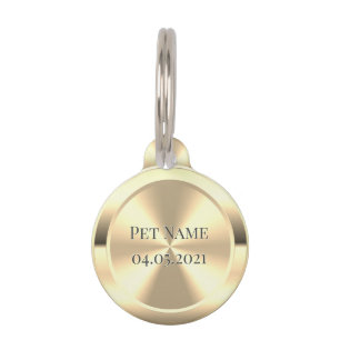 Placa Para Mascotas Etiqueta de identificación de mascota de latón g