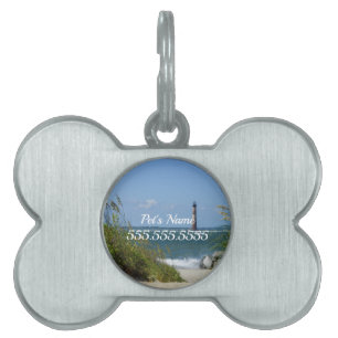 Placa Para Mascotas Etiqueta de identificación de mascota del faro de