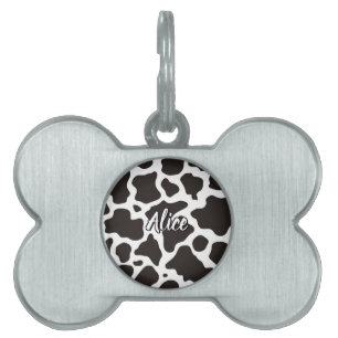 Placa Para Mascotas Etiqueta de identificación de mascota del patrón d