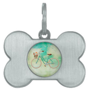 Placa Para Mascotas Etiqueta de identificación de mascota para bicicle