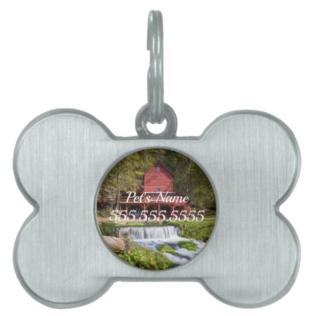 Placa Para Mascotas Etiqueta de identificación de mascota para retrato (Frente)