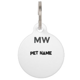 Placa Para Mascotas Etiqueta de identificación de mascota personalizab