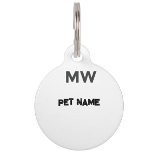Placa Para Mascotas Etiqueta de identificación de mascota personalizab