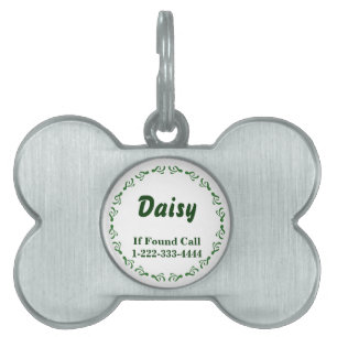 Placa Para Mascotas Etiqueta de identificación de mascota Personalizad