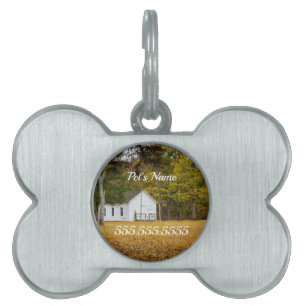 Placa Para Mascotas Etiqueta de identificación de mascotas de la escue