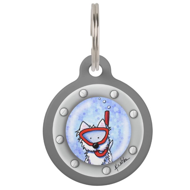 Placa Para Mascotas Etiqueta de identificación de mascotas KiniArt Sno (Anverso)