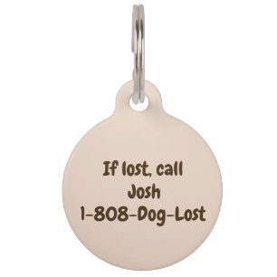 Placa Para Mascotas Etiqueta de identificación de perro de personaliza