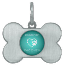 Etiqueta de identificación de perro personalizada
