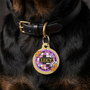 Placa Para Mascotas Etiqueta de identificación para mascota con bola d