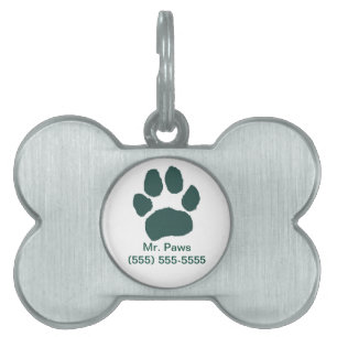 Placa Para Mascotas Etiqueta de identificación para mascotas Mr. Paws